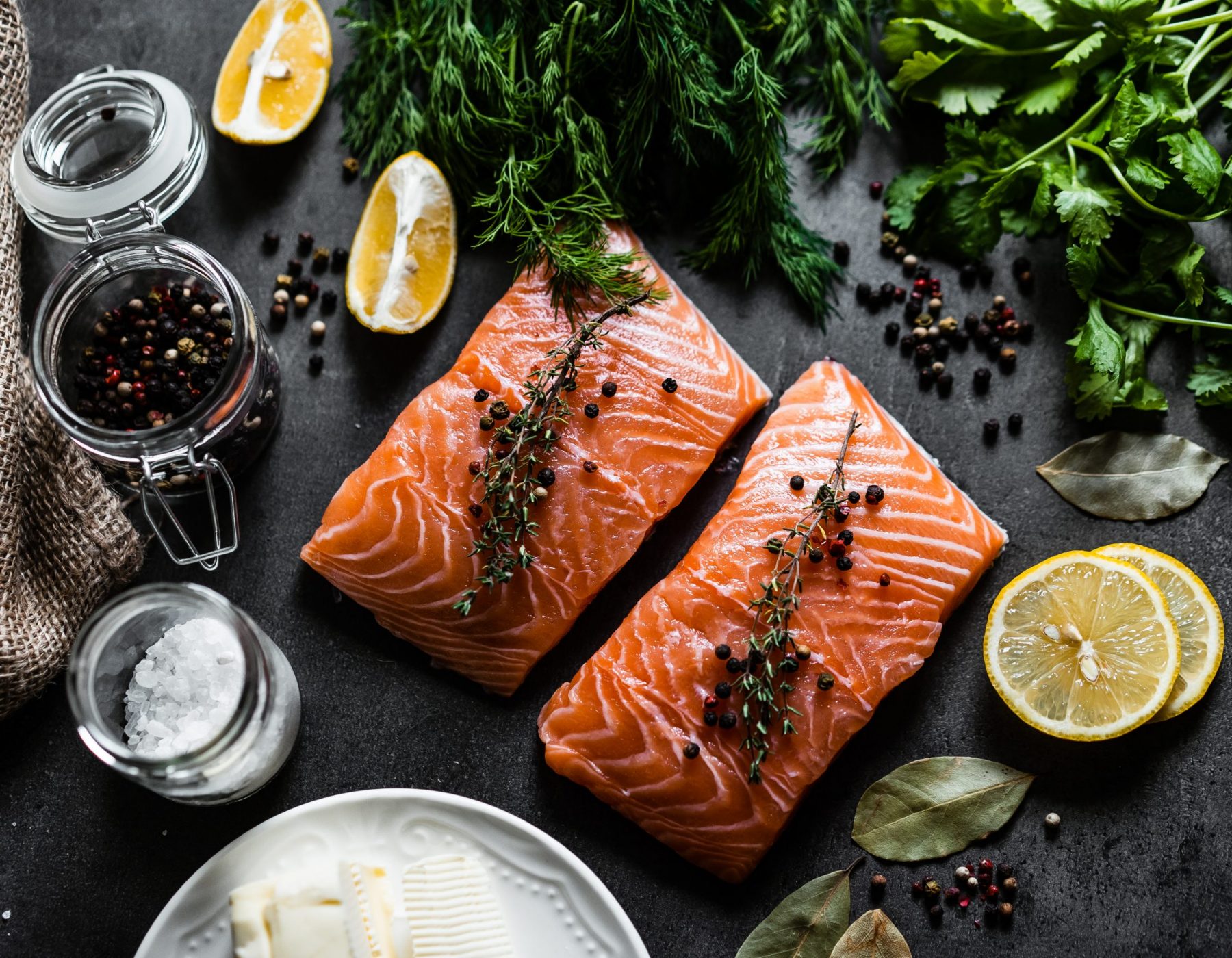 raw-salmon-fillets-and-ingredients-for-cooking-picjumbo-com